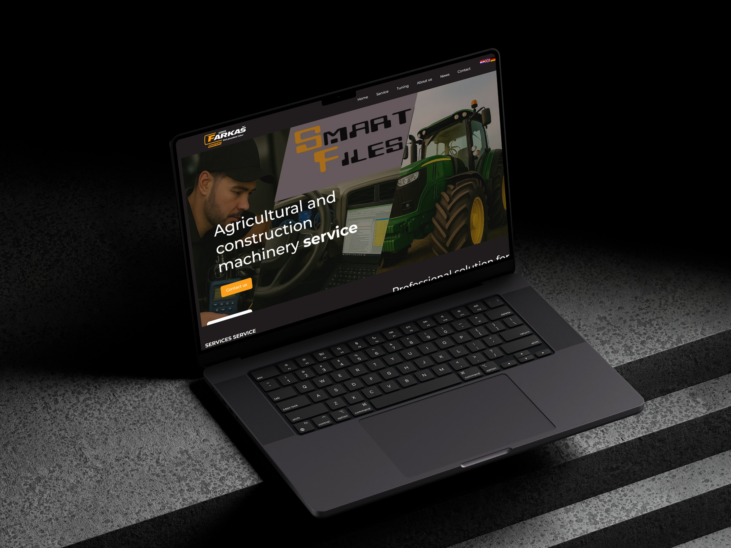 Izrada web stranice za Servis Farkaš – servis, dijagnostika i tuning poljoprivrednih strojeva
