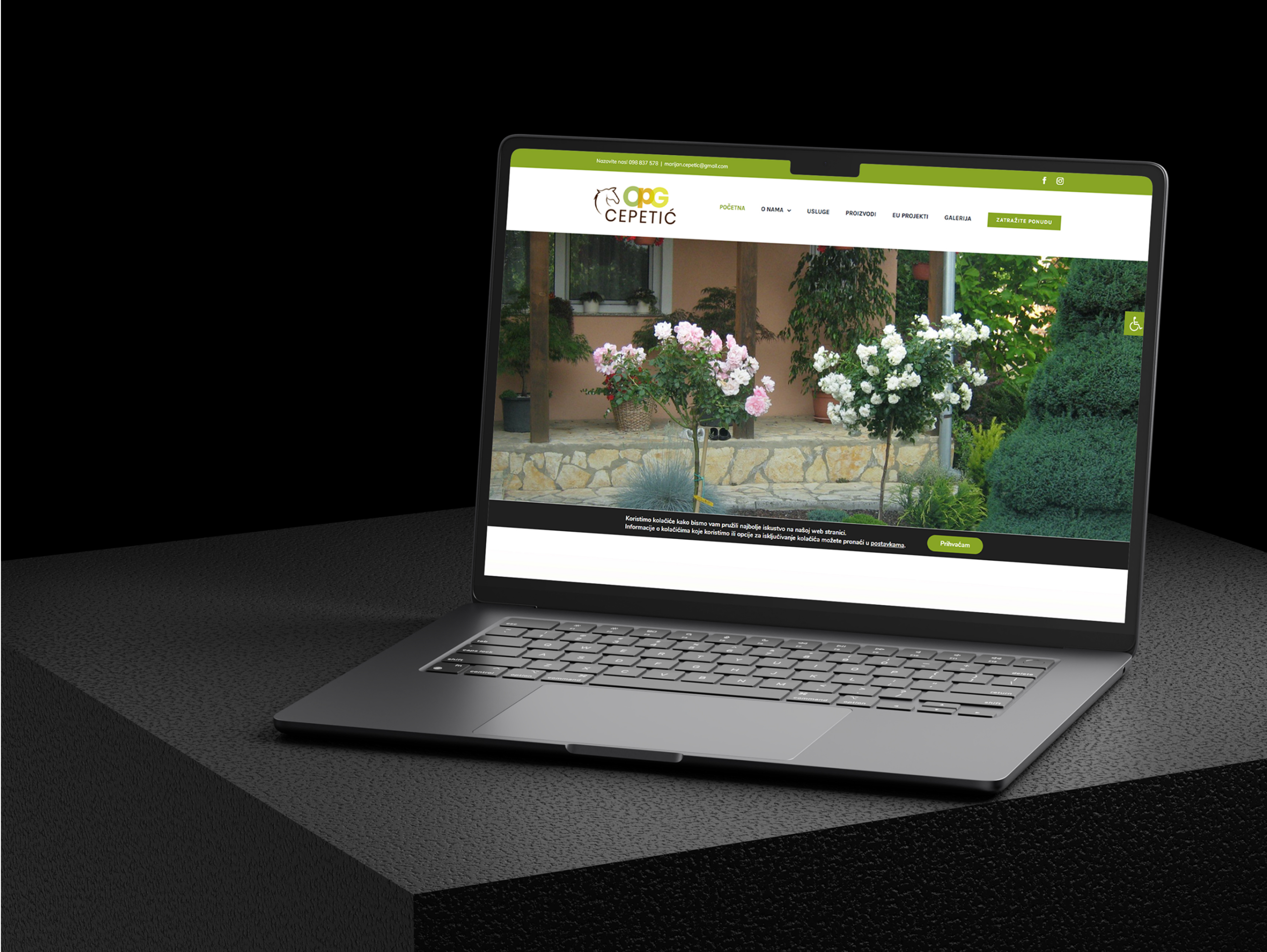 OPG web s jasnom ponudom – jednostavno predstavljanje + kontakt na 1 klik