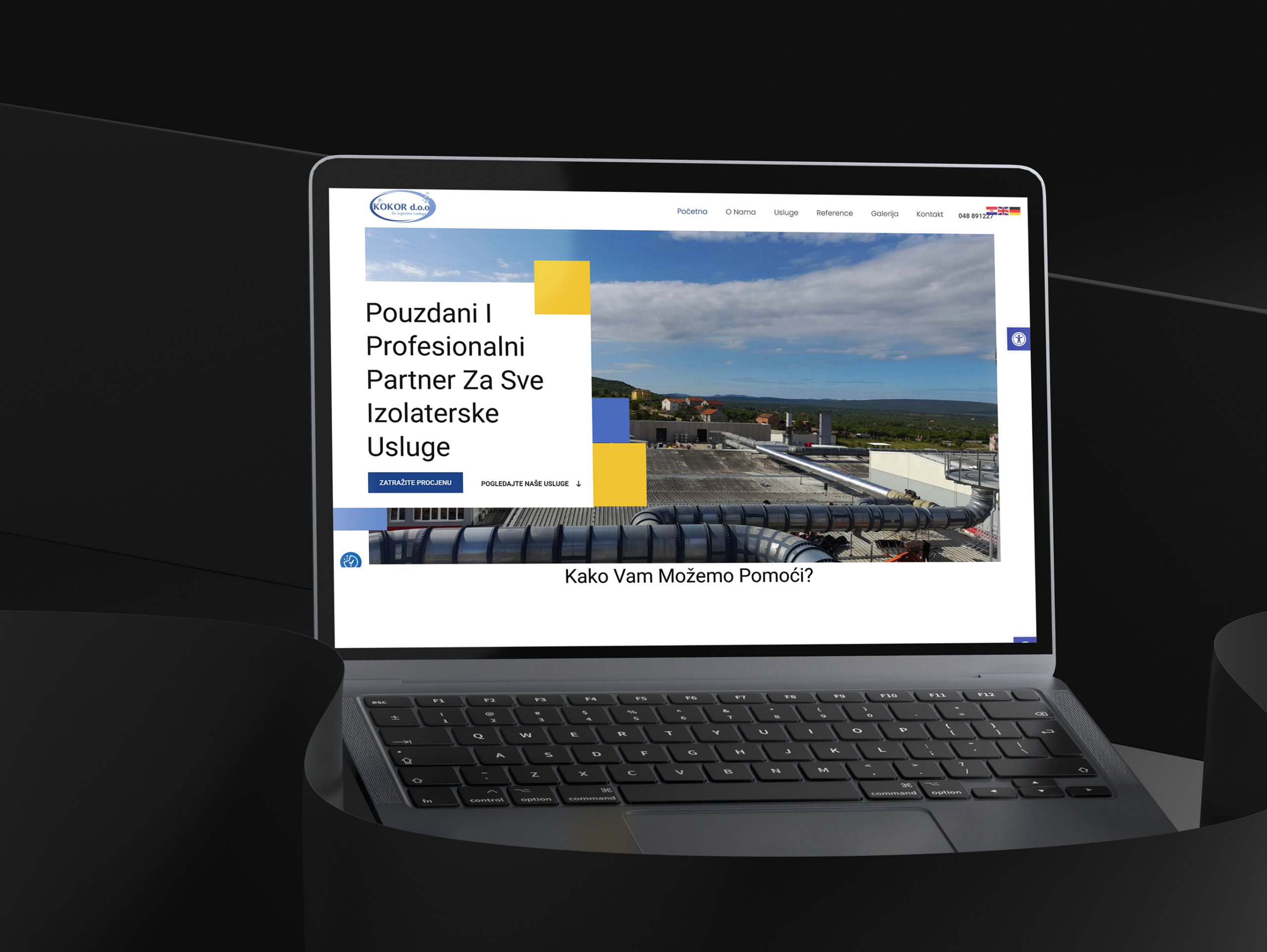 Korporativna stranica koja gradi povjerenje – profesionalan prikaz usluga i referenci