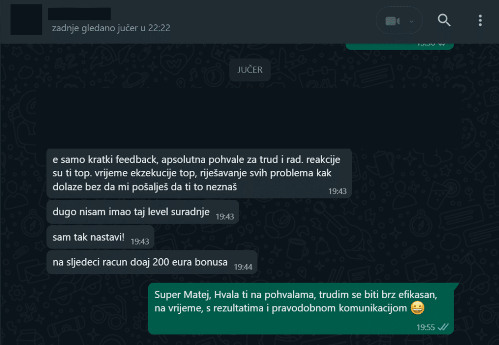 Zadovoljan partner - suradnja KalaPresence